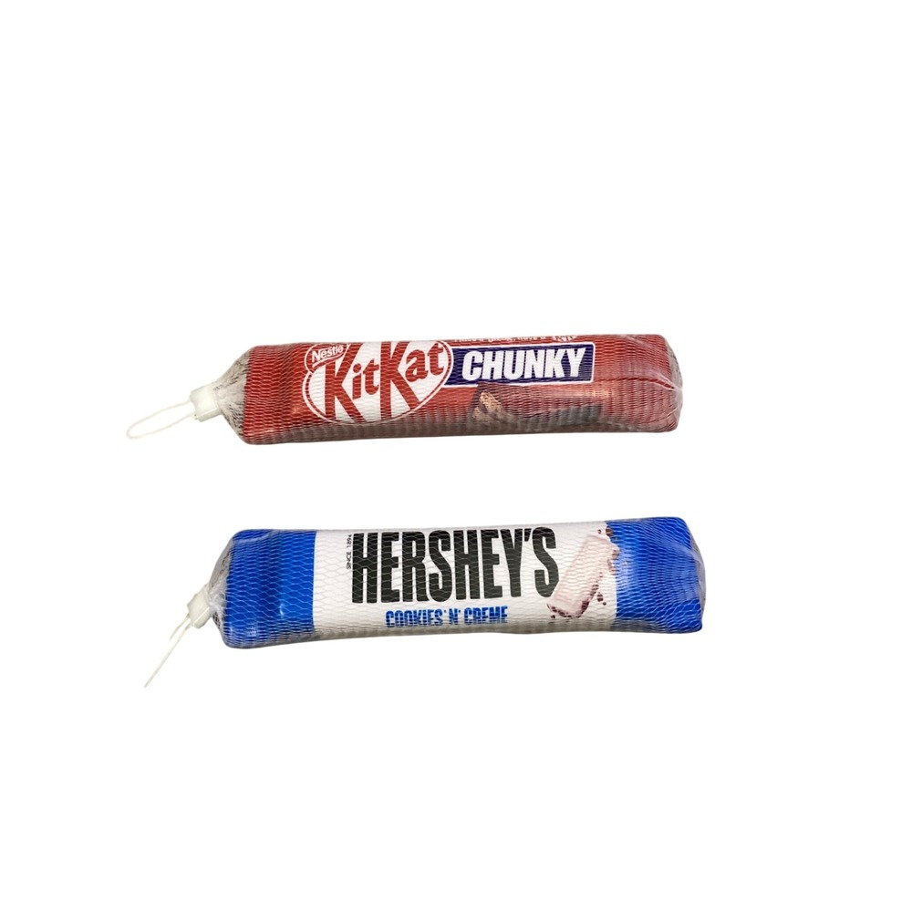 Kit Kat Chunky and Hershey's Cookies N Creme Candy Bar Plush Toy Set Novelty